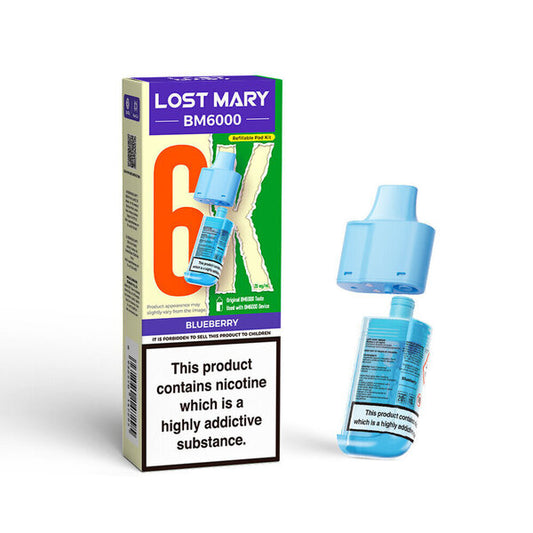 Lost Mary BM6000 Pod & Refill - Blueberry 