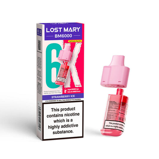 Lost Mary BM6000 Pod & Refill - Strawberry Ice 