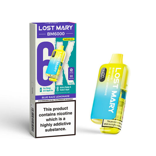 Lost Mary BM6000 Pre Filled Pod Kit - Blue Razz Lemonade 