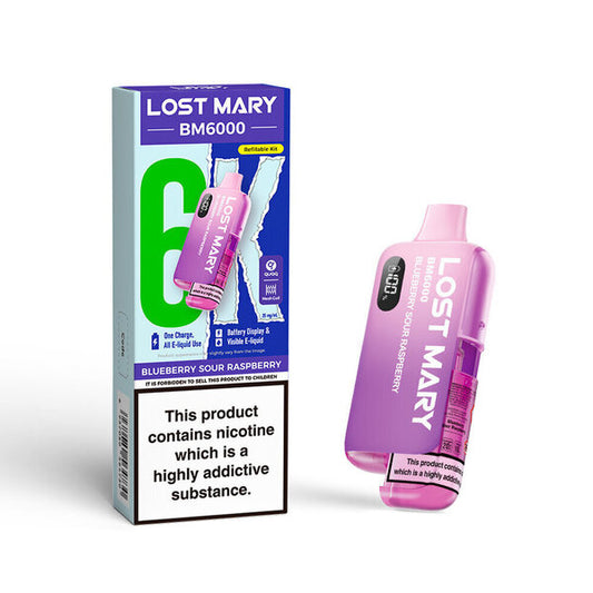 Lost Mary BM6000 Pre Filled Pod Kit - Blueberry Sour Raspberry 